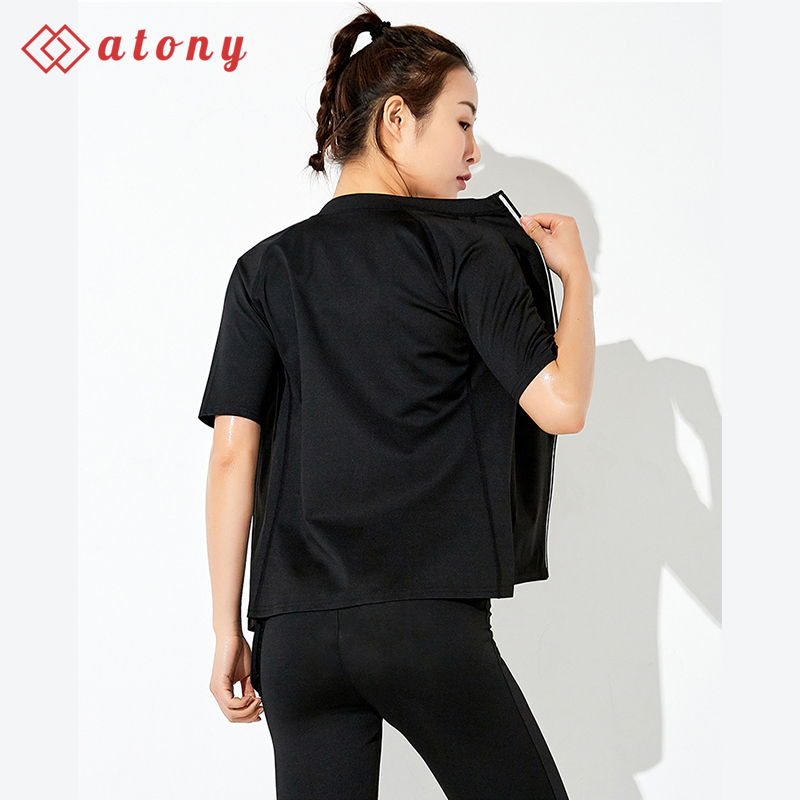 A358-05 - Áo Sinh Nhiệt Đổ Mồ Hôi Giảm Mỡ Bụng ATONY, Áo Giảm Mỡ Bụng Cao Cấp, Áo Tan Mỡ Bụng Tráng Nano Bạc Nhật Bản