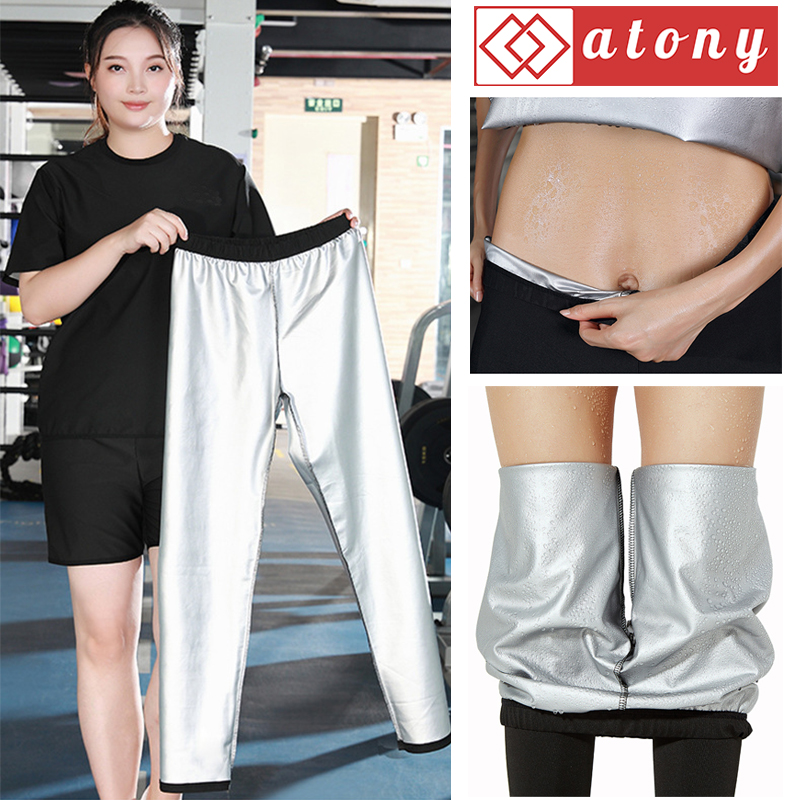 A358-26 - Bộ Quần Áo Giảm Mỡ Bụng ATONY, Sinh Nhiệt Giảm Mỡ Bụng Chính Hãng - Set: 2 Áo Khoác Dài Tay + Legging Cạp Chun
