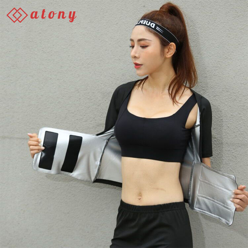 A358-34 - Bộ Đai Nịt Bụng Giảm Mỡ Bụng ATONY, Bộ Đai Quấn Nóng Giảm Mỡ Bụng Cao Cấp - Set 2: Áo Đai Lửng Hở Ngực +Quần Ngố