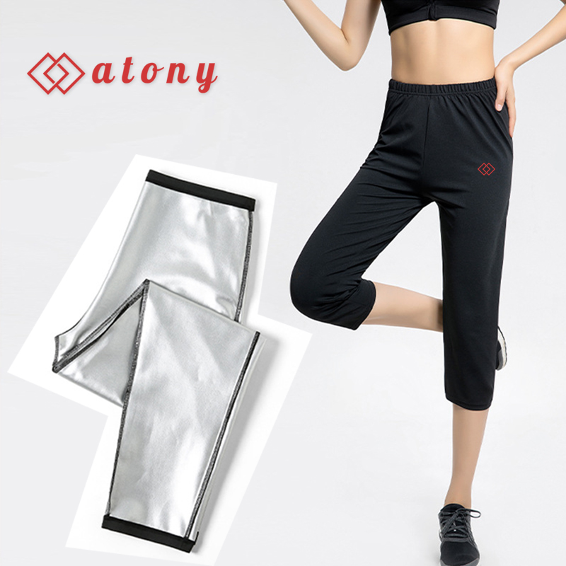 A358-44 - Bộ Đồ Tập Sinh Nhiệt Giảm Mỡ Bụng ATONY, Bộ Đồ Tập Giảm Mỡ Bụng Chính Hãng - Set 2: Áo Phông Dài Tay + Quần Ngố