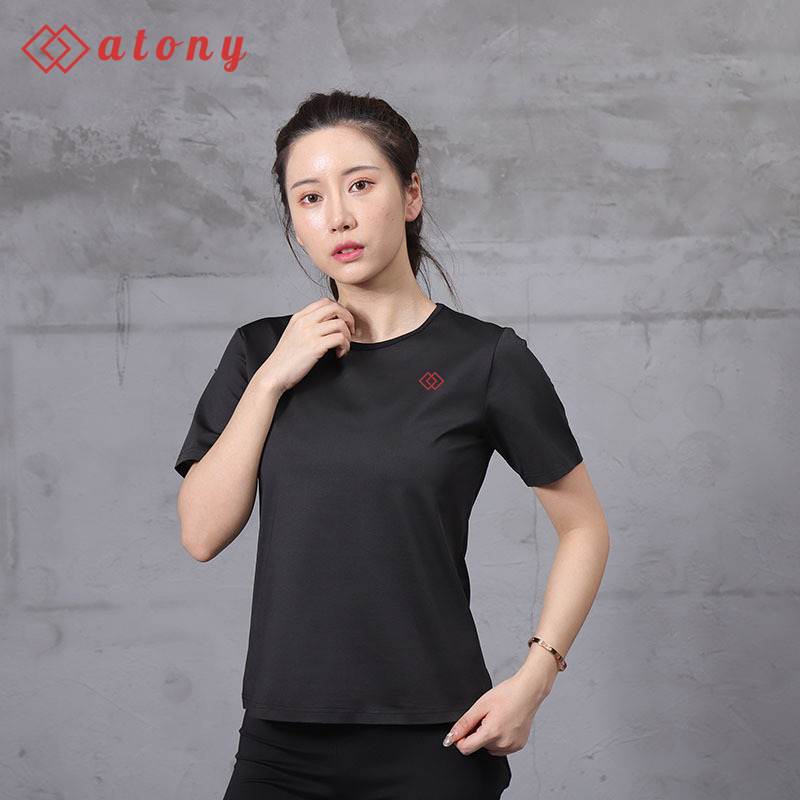 A358-48 - Bộ Đồ Tập Giảm Mỡ Bụng ATONY, Bộ Đồ Tập Sinh Nhiệt Giảm Mỡ Bụng Chính Hãng - Set 2: Áo Phông Ngắn Tay +Quần Nịt Bụng