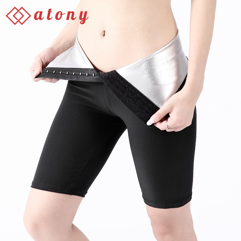 A358-57 - Bộ Áo Quần Sinh Nhiệt Tan Mỡ Bụng Chính Hãng ATONY Tráng Nano Bạc - Set 3: Áo Khoác Dài Tay+Quần Lửng Nịt Bụng+Áo Ngực