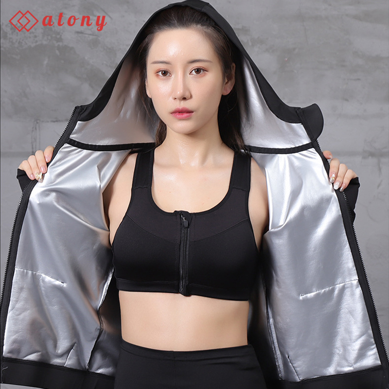 A358-60 - Bộ Quần Áo Giảm Mỡ Bụng ATONY, Sinh Nhiệt Giảm Mỡ Bụng Chính Hãng - Set 3: Áo Phông Dài Tay+ Quần Ngố Cạp Chun + Áo Ngực